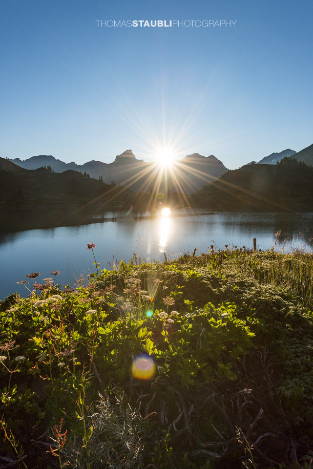Sonnenaufgang über dem Trübsee