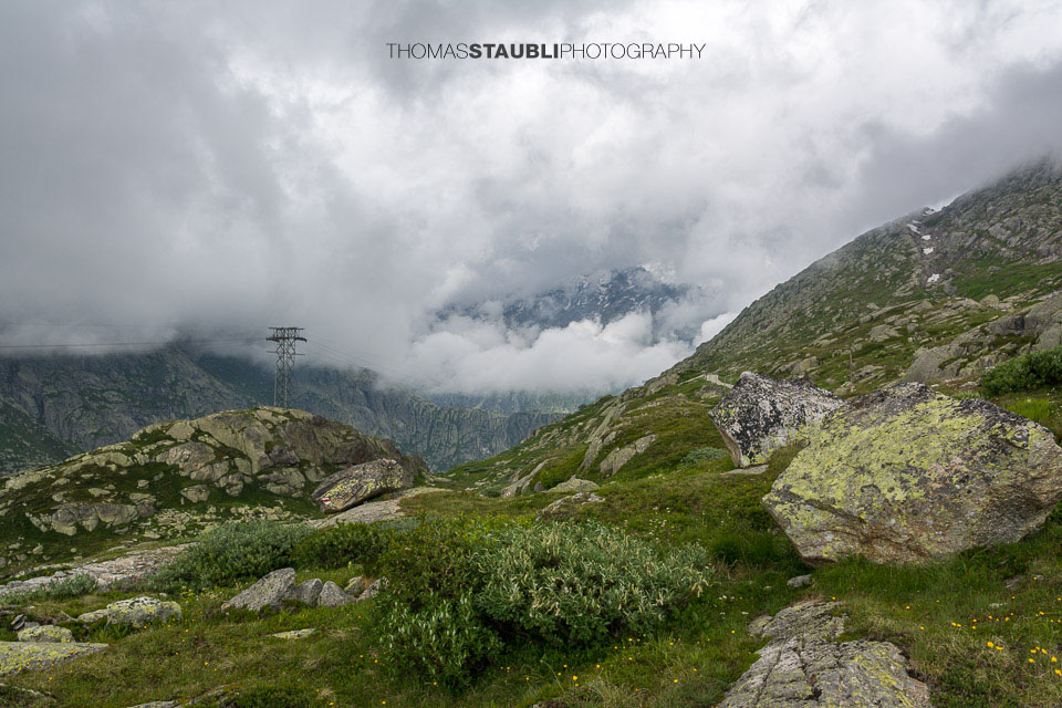 Dicke Wolken über der Grimselregion