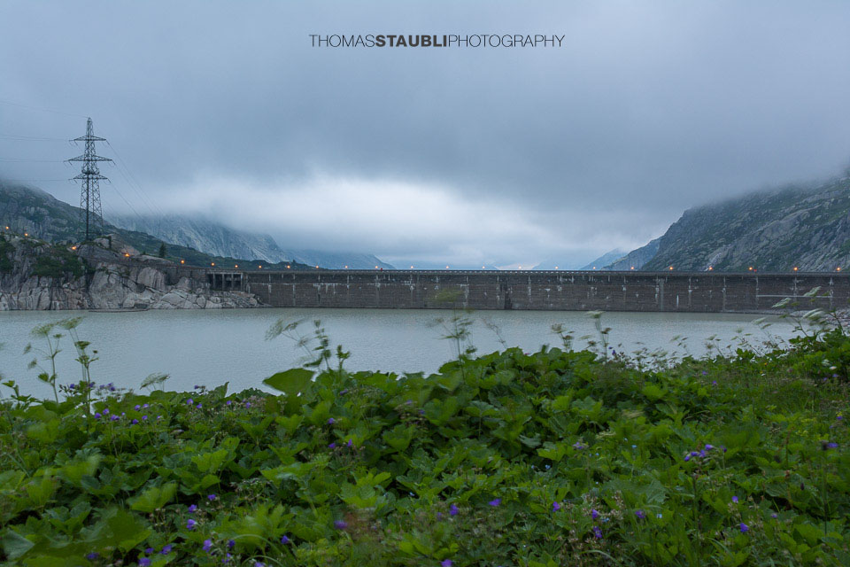 Nebel über dem Grimselsee
