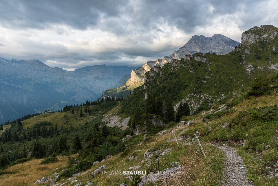 Sonnenstrahlen am Vorder Ortstock