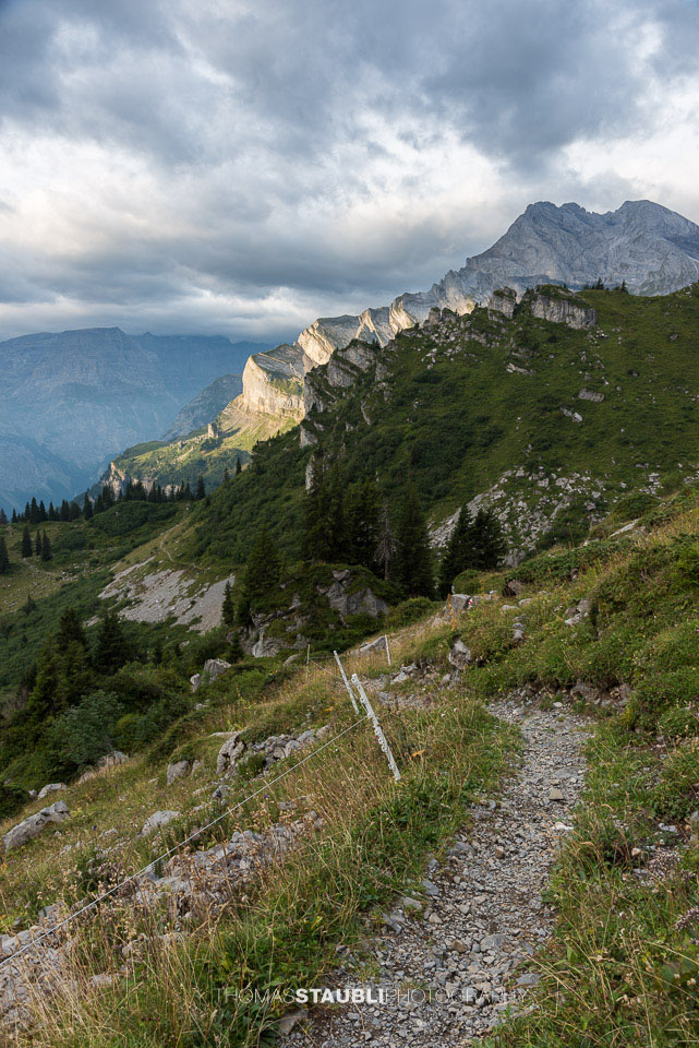 Sonnenstrahlen am Vorder Ortstock