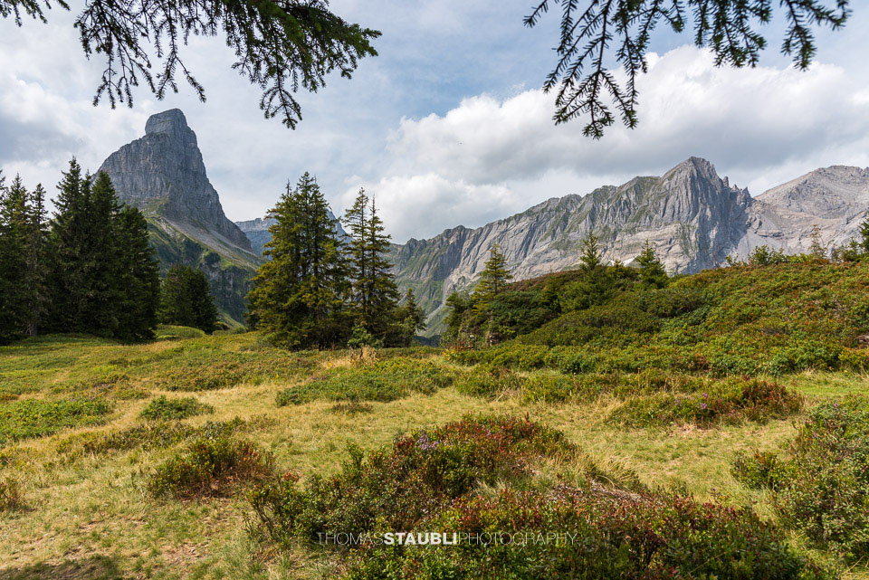 Blick vom Seeblengrat Richtung Eggstöcke und Bösbächistock