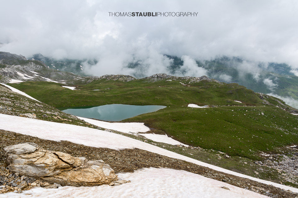 Trübes Wetter am Lai da Calandari