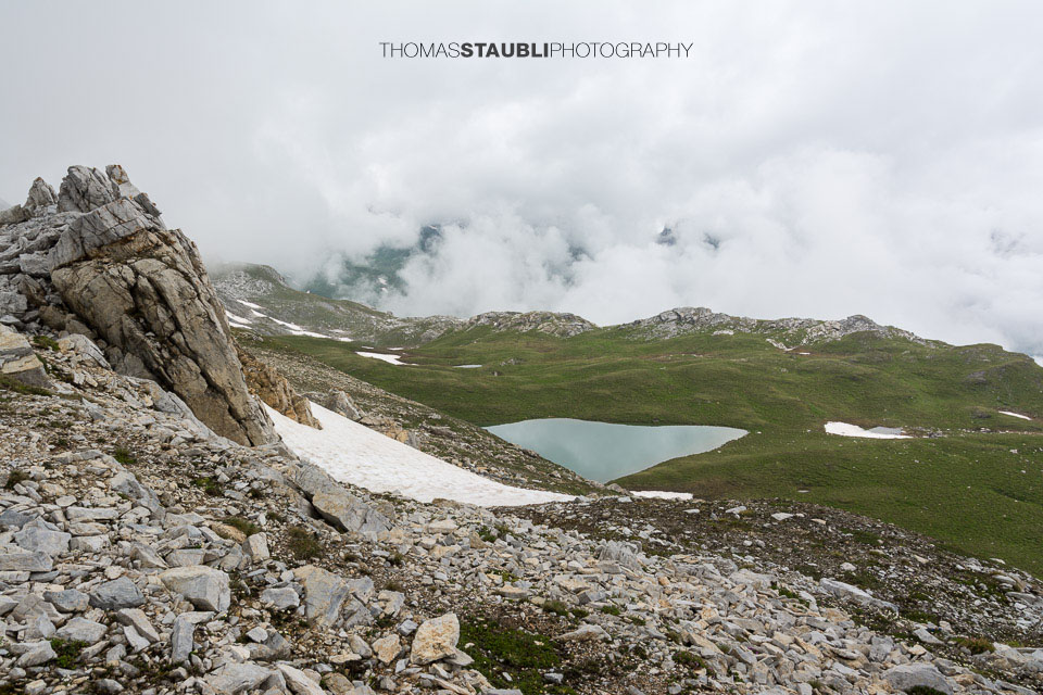 Trübes Wetter am Lai da Calandari