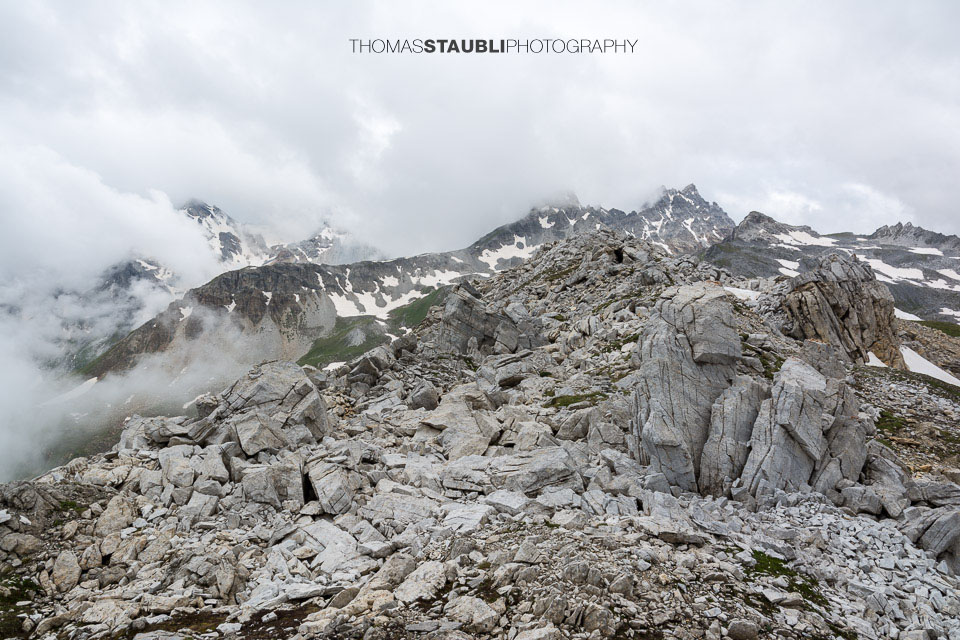 Blick beim Übergang zum Piz Calandari