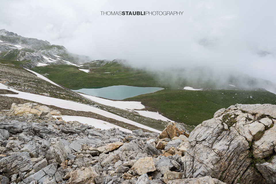 Trübes Wetter am Lai da Calandari