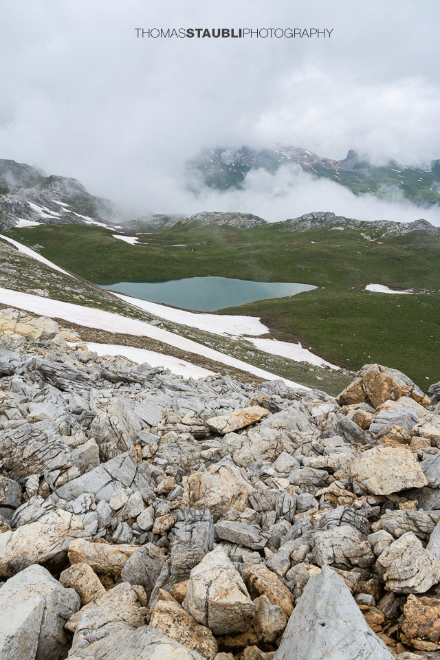 Trübes Wetter am Lai da Calandari