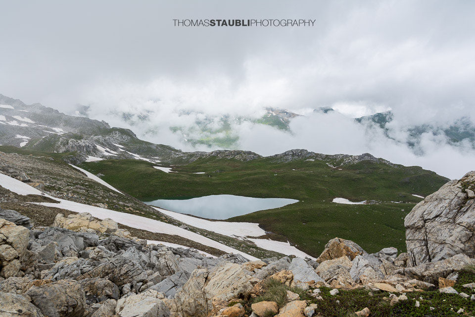 Trübes Wetter am Lai da Calandari