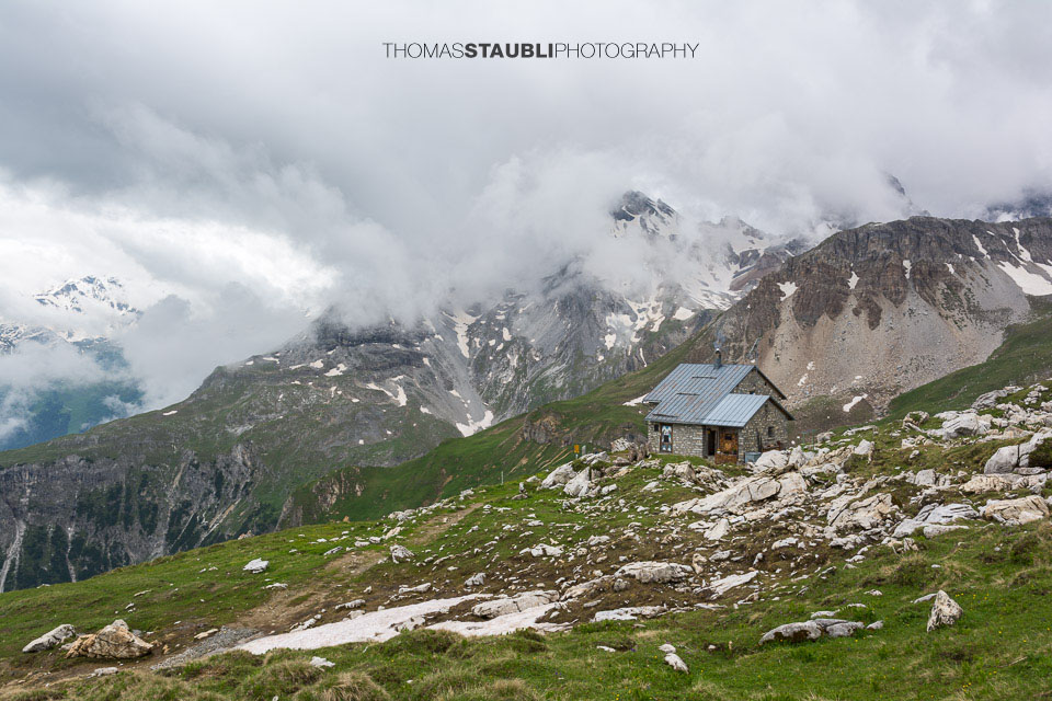 Trübes Wetter auf der Cufercalhütte