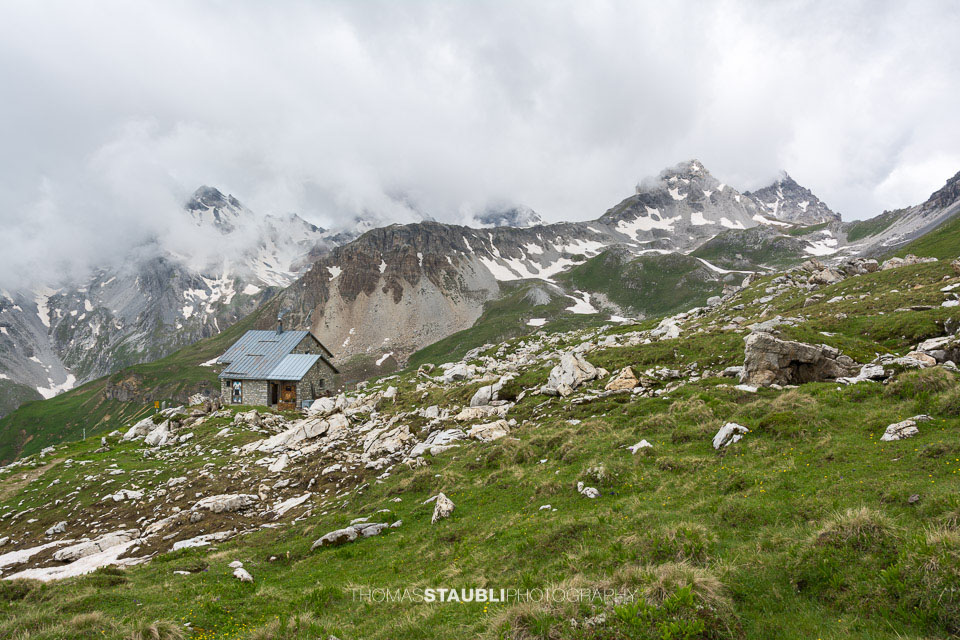 Trübes Wetter auf der Cufercalhütte