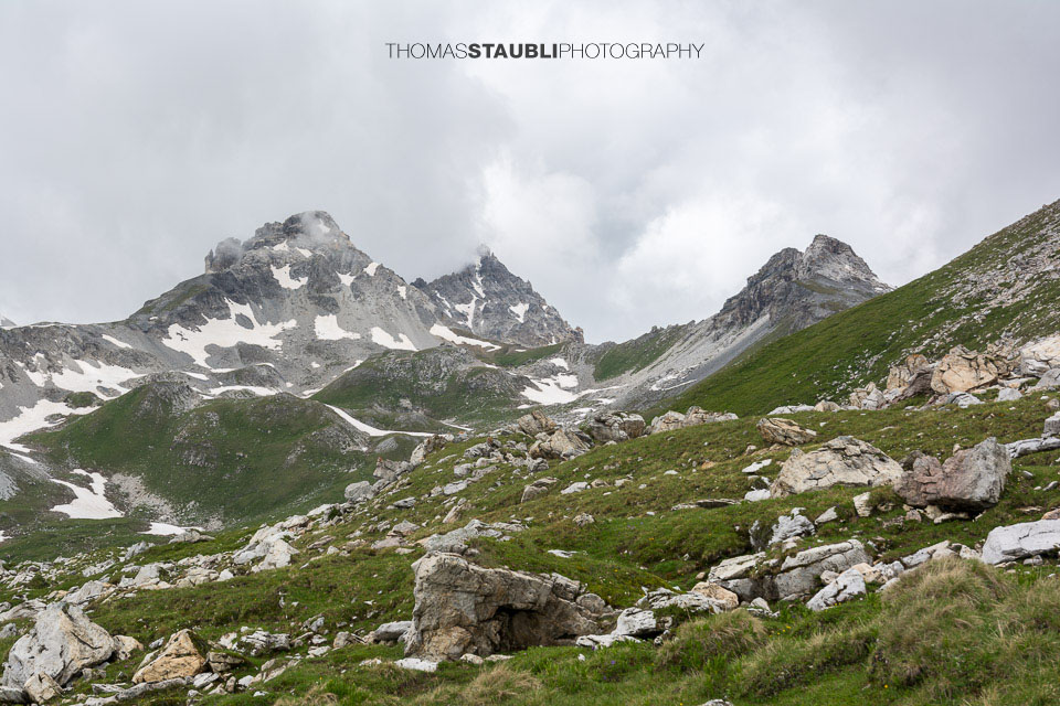 Trübes Wetter auf der Cufercalhütte