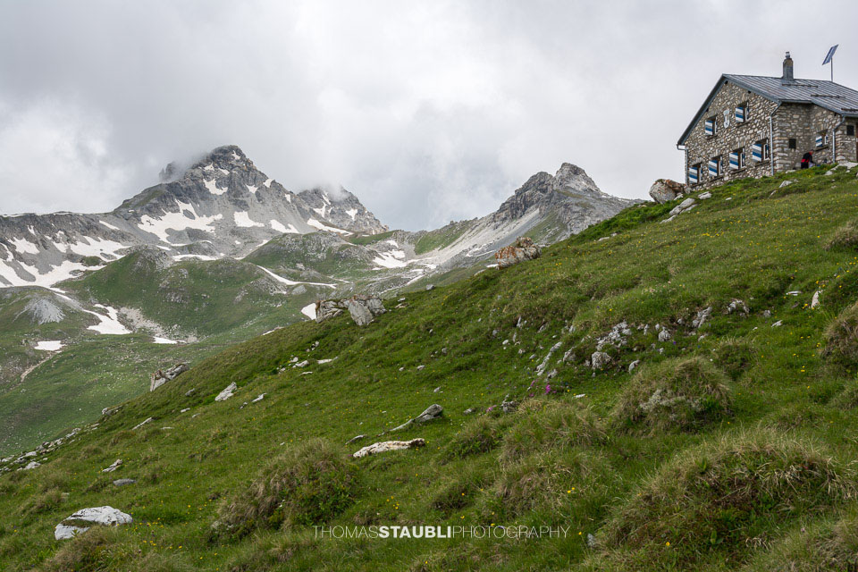 Trübes Wetter auf der Cufercalhütte