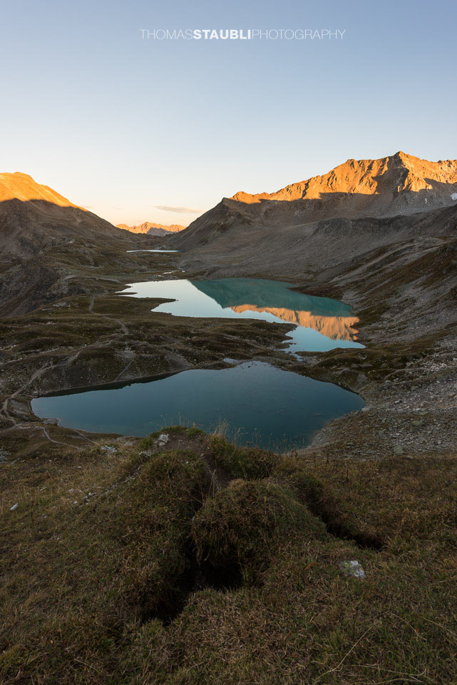 die letzten Sonnenstrahlen über den Jöriseen