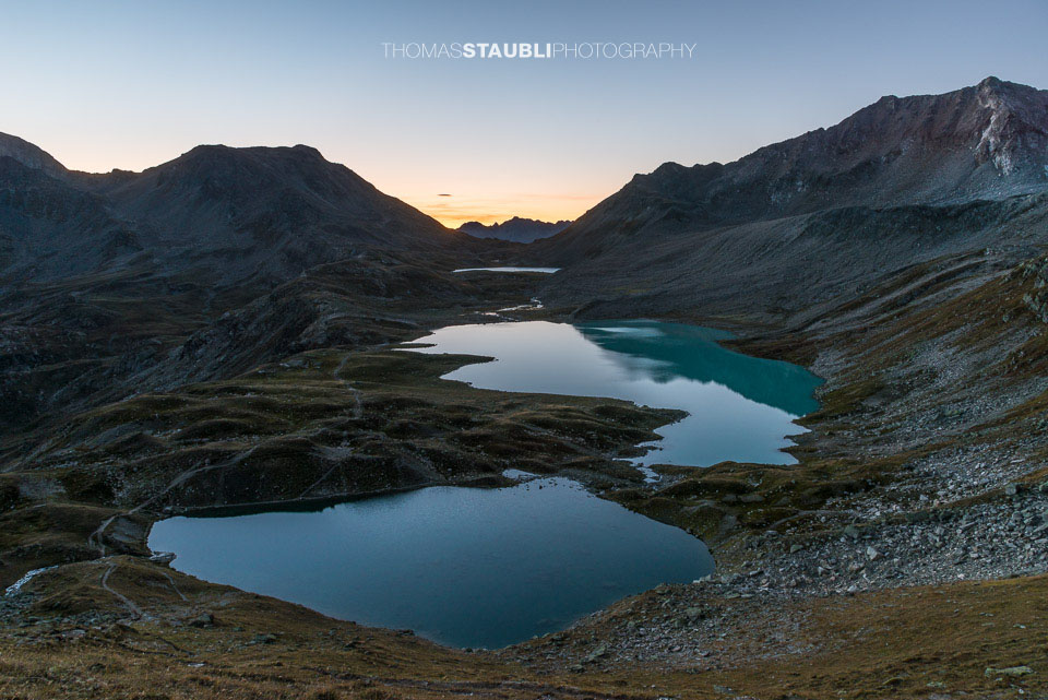 Morgendämmerung über den Jöriseen