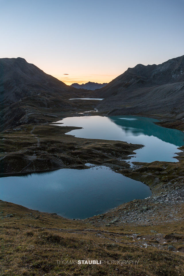 Morgendämmerung über den Jöriseen