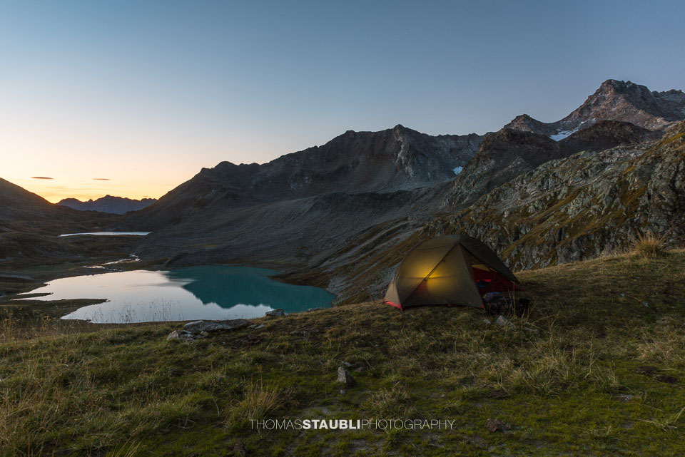 Morgendämmerung über den Jöriseen