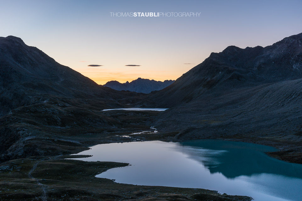 Morgendämmerung über den Jöriseen