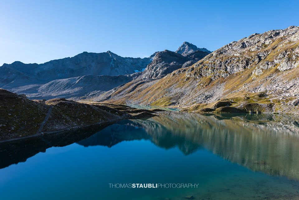 Jöriseen mit Flüela Wisshorn im Hintergrund