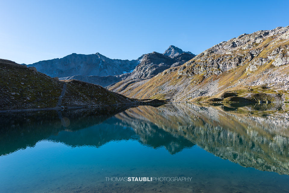 Jöriseen mit Flüela Wisshorn im Hintergrund