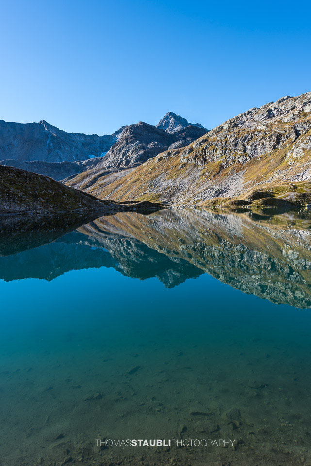 Jöriseen mit Flüela Wisshorn im Hintergrund