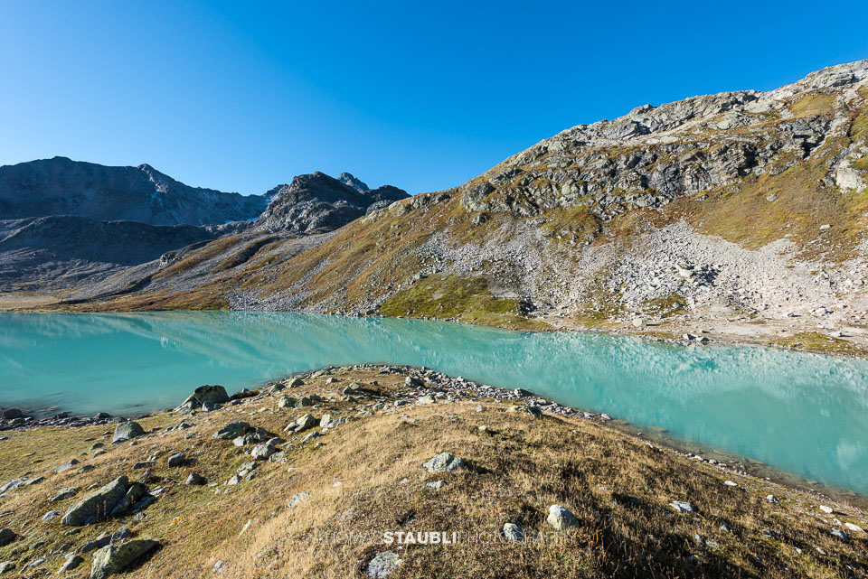 Jöriseen mit Flüela Wisshorn im Hintergrund