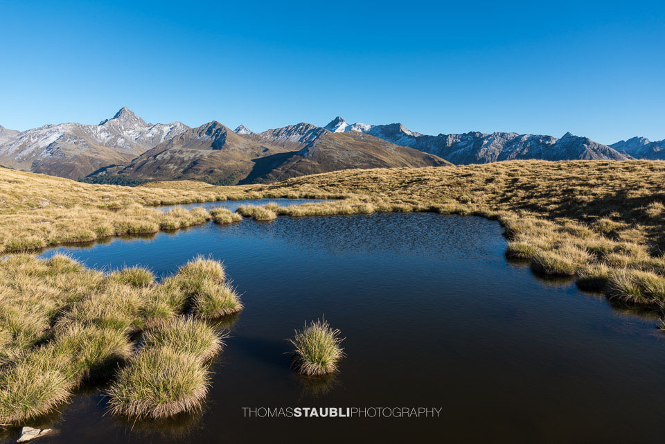 Bergpanorama auf dem Cuolm da Latsch