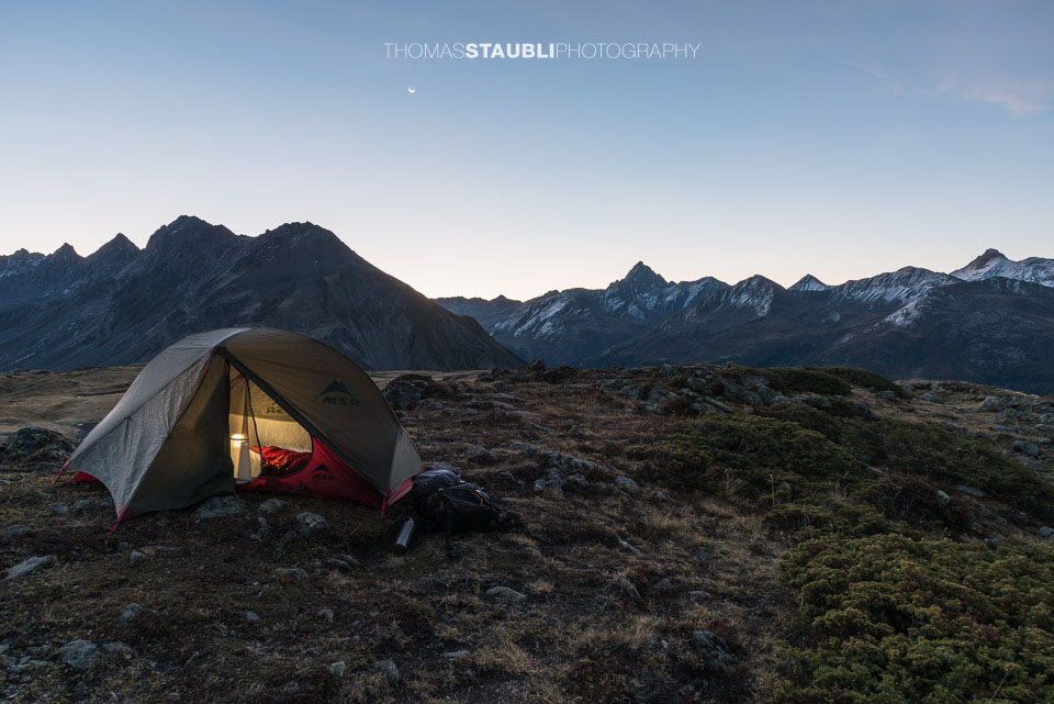 Morgendämmerung auf dem Cuolm da Latsch