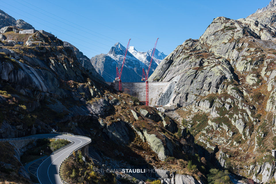 Ersatz Staumauer Spitallamm an der Grimsel