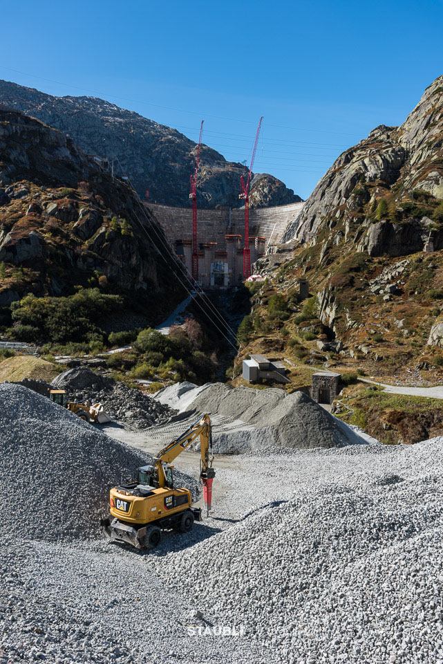 Ersatz Staumauer Spitallamm an der Grimsel