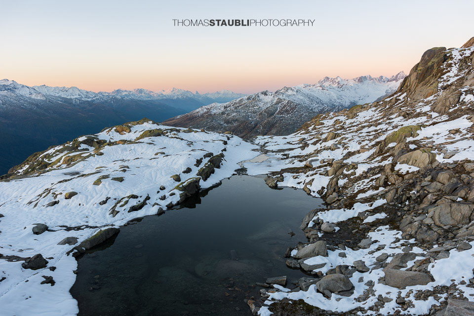 Morgenstimmung über dem Goms