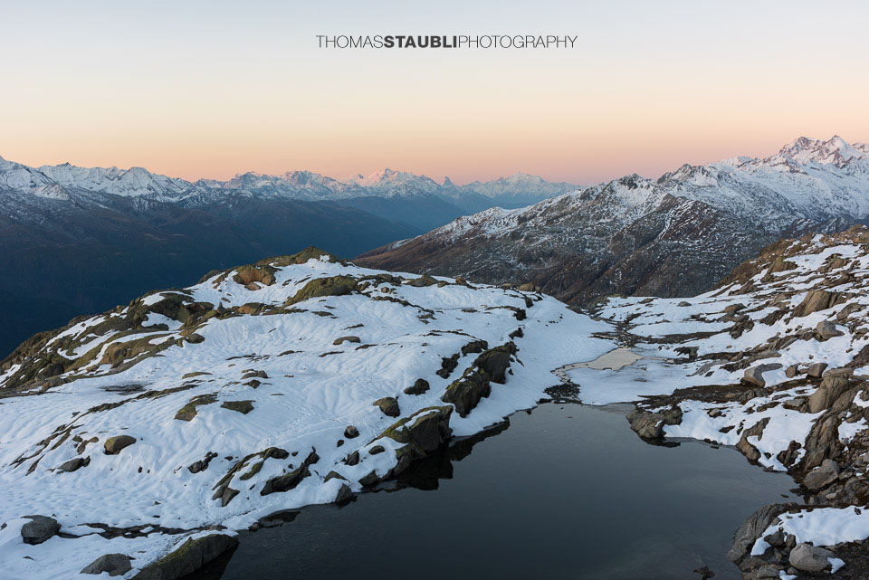 Morgenstimmung über dem Goms