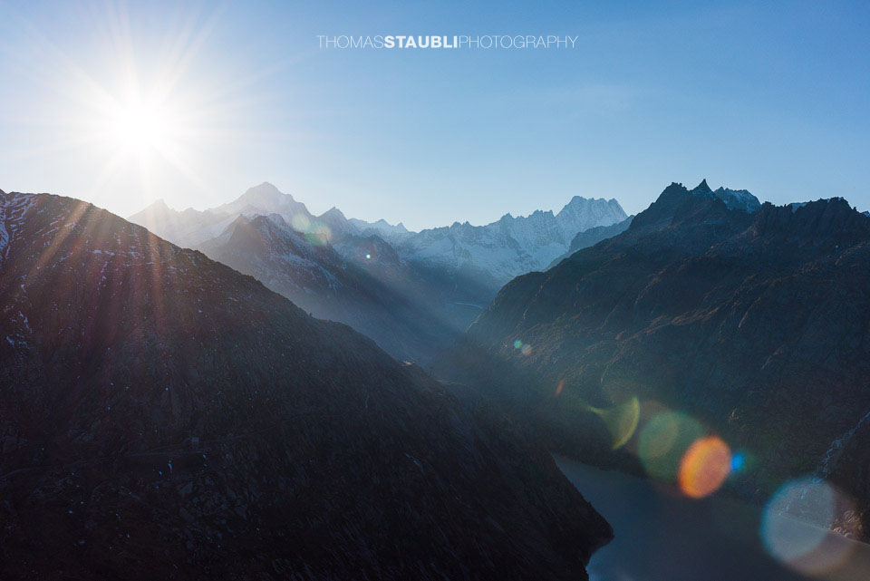 Morgensonne über dem Finsteraarhorn
