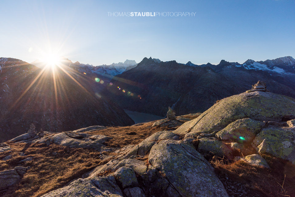 Sonnenaufgang über dem Finsteraarhorn