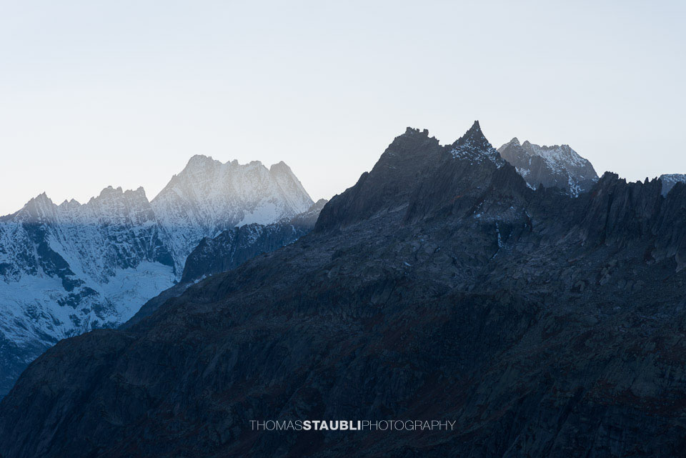 Lauteraarhorn, Schreckhorn und Brünberg