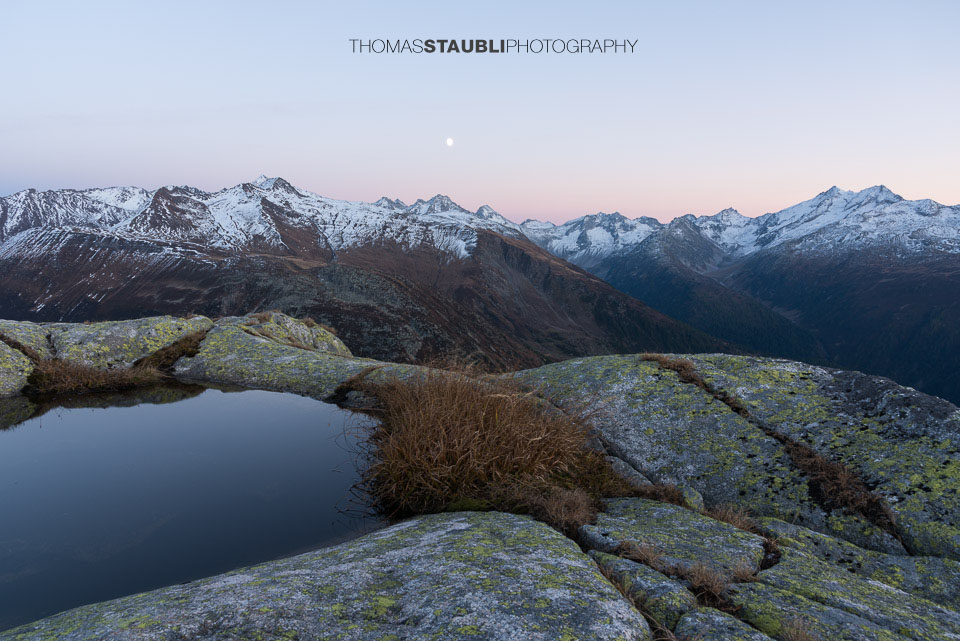 Abendstimmung über dem Goms