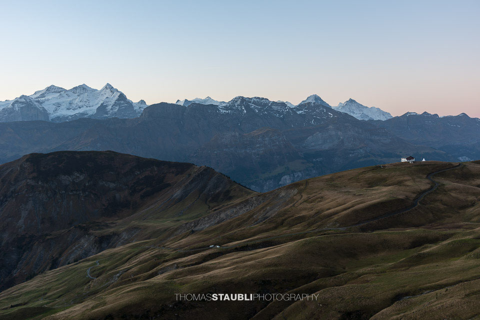 Berner Alpen im Morgenlicht