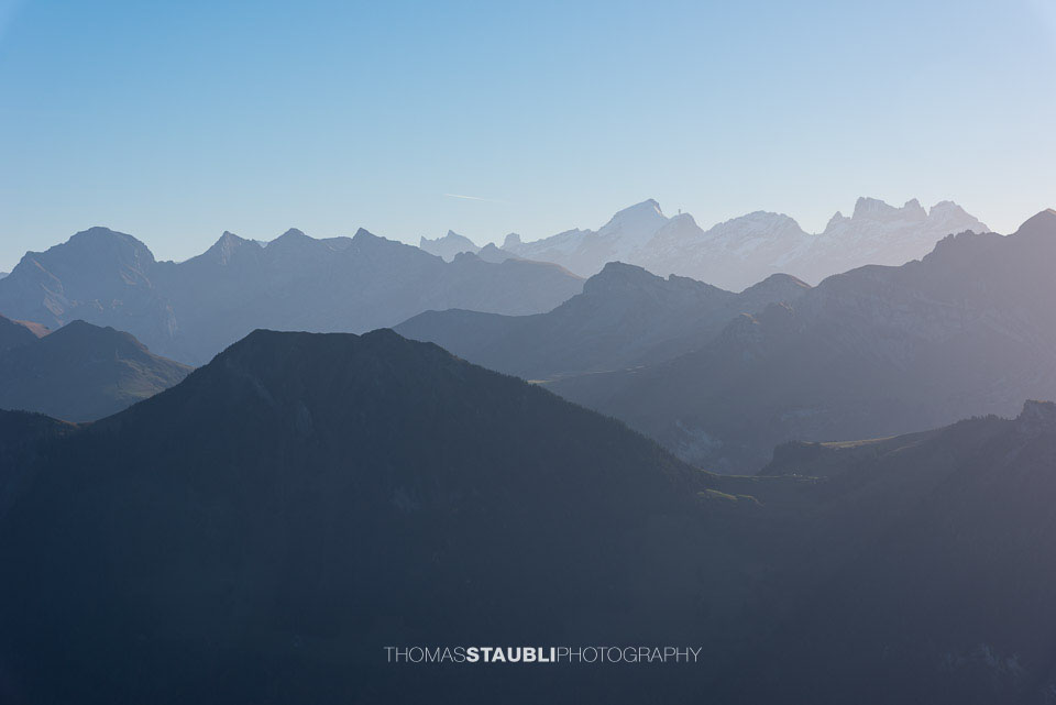 Blick zu den Urner Alpen