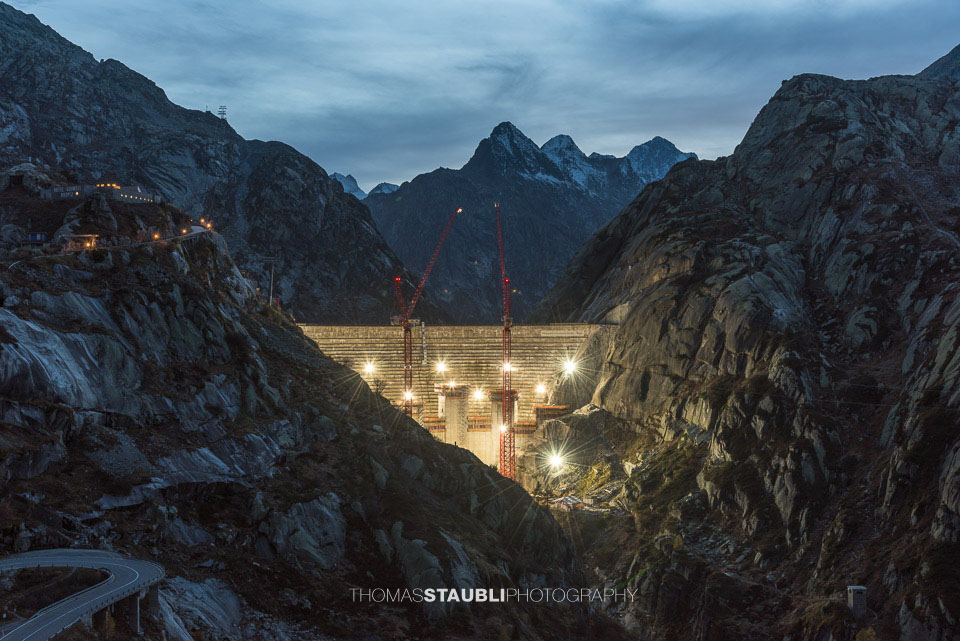 Ersatz Staumauer Spitallamm an der Grimsel