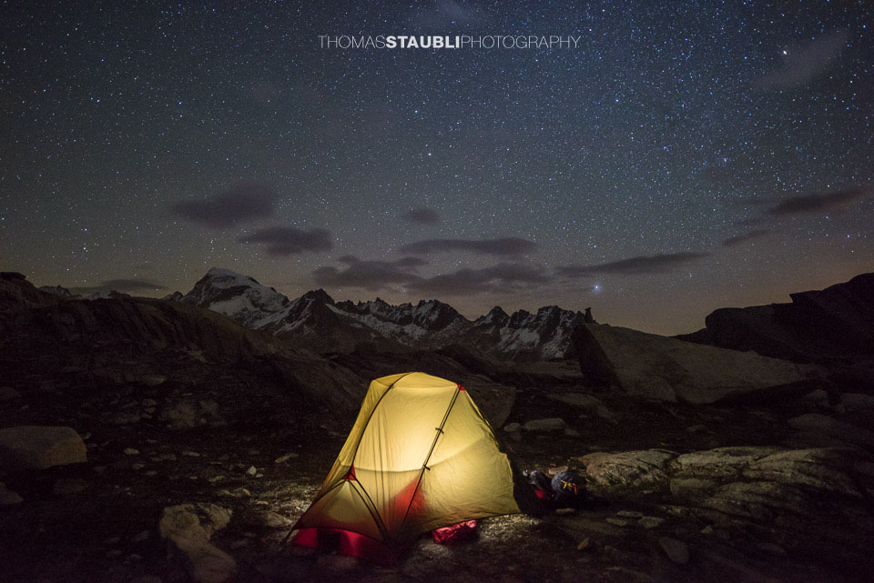 Sternenhimmel über dem Grätlisee