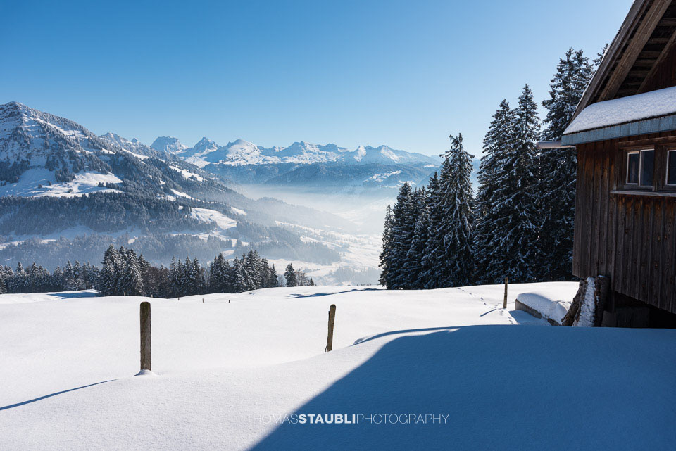 Blick von Vorder Chlosteralp Richtung Churfirsten