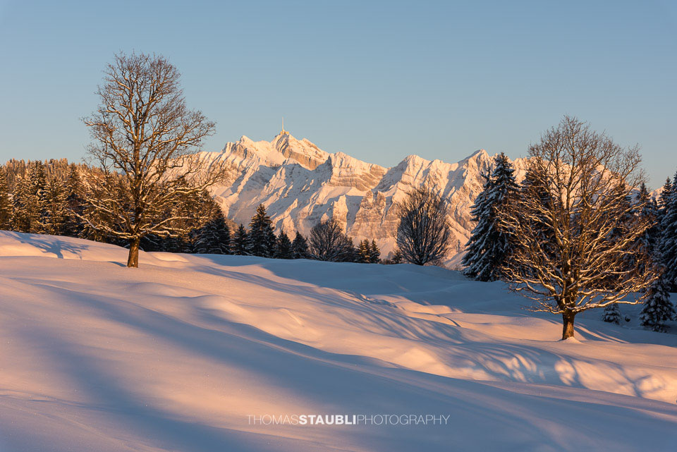 Winterlandschaft auf der Vorder Chlosteralp