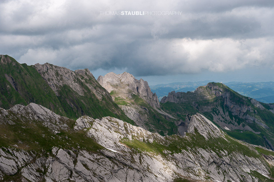 Alpstein – Blick zu den Altenalp Türm und dem Schäfler
