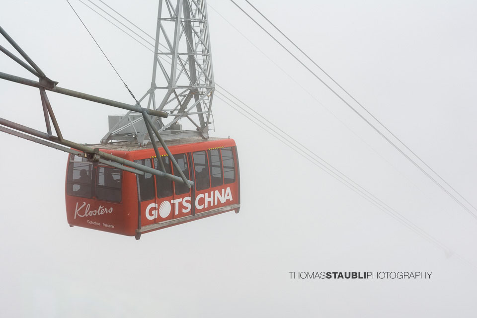 Gotschnabahn im dichten Nebel