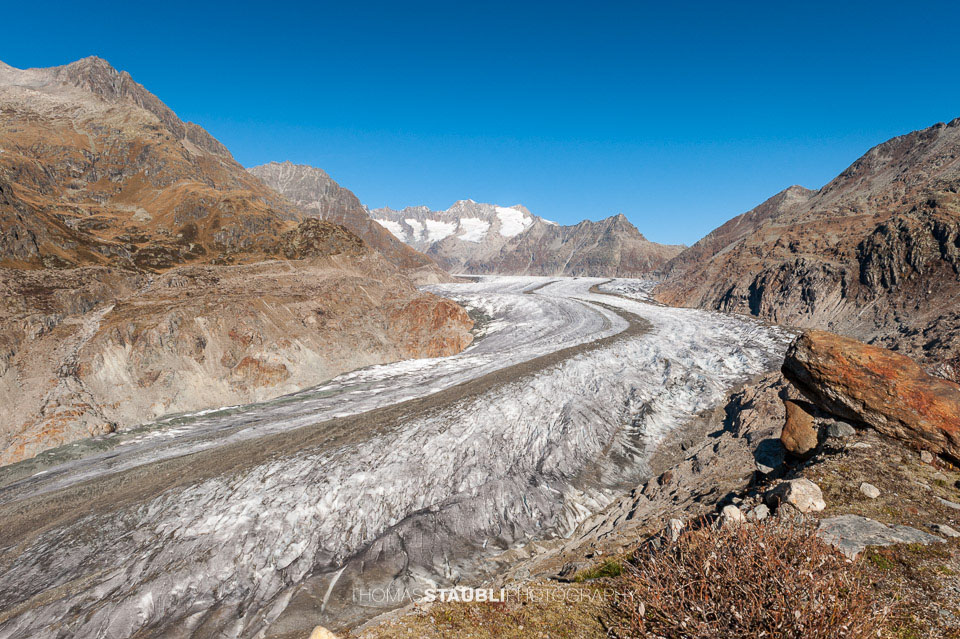 prächtiger Herbsttag am Grossen Aletschgletscher 2008