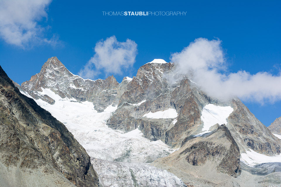Ober Gabelhorn mit Gabelhorngletscher und Wellenkuppe 2015