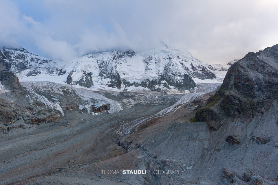 Wolken über dem Zmuttgletscher 2015