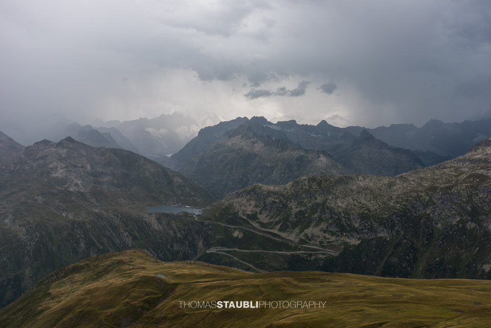 Gewitter über den Berner Alpen und dem Grimselpass