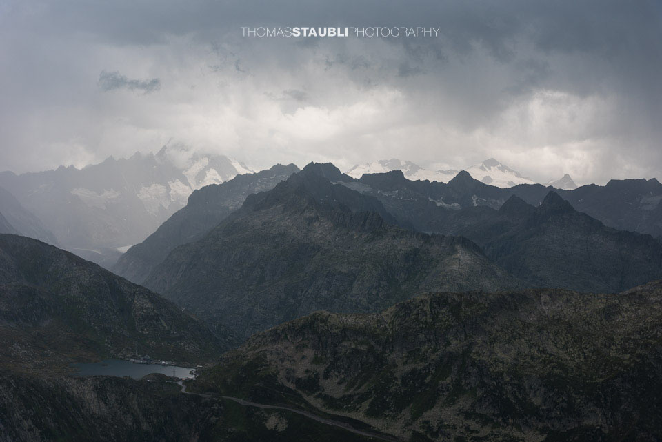 Gewitter über den Berner Alpen und dem Grimselpass