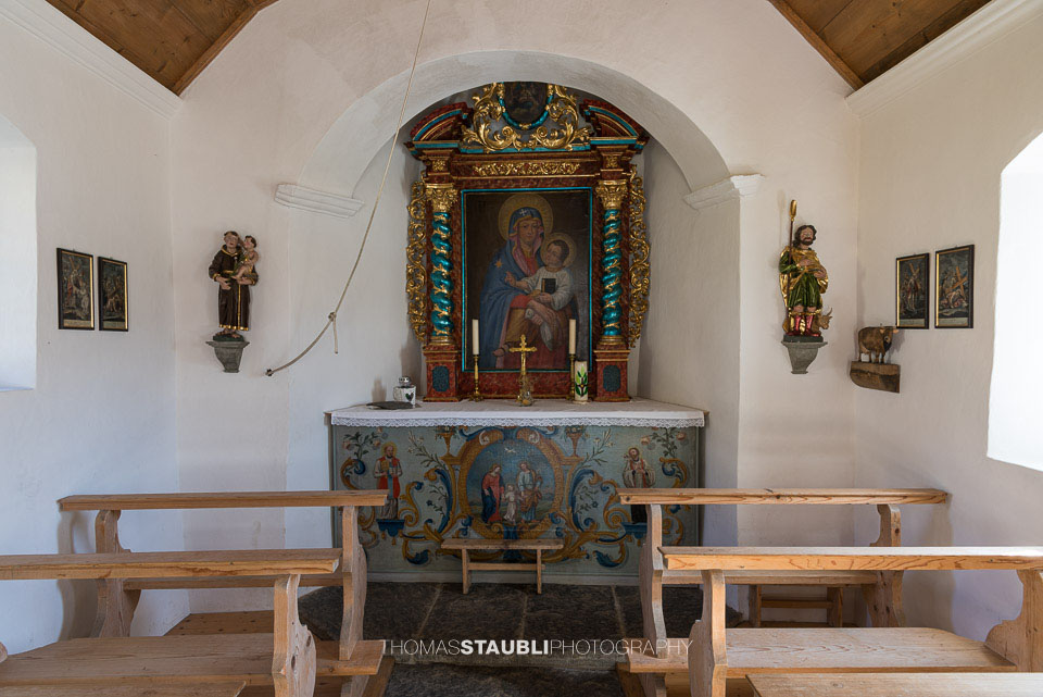 Inneraum der Kapelle Breitenfeld
