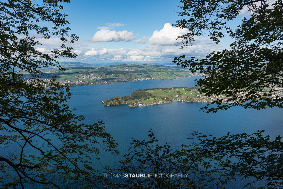 Felsenweg Bürgenstock mit Blick auf Weggis am Vierwaldstättersee